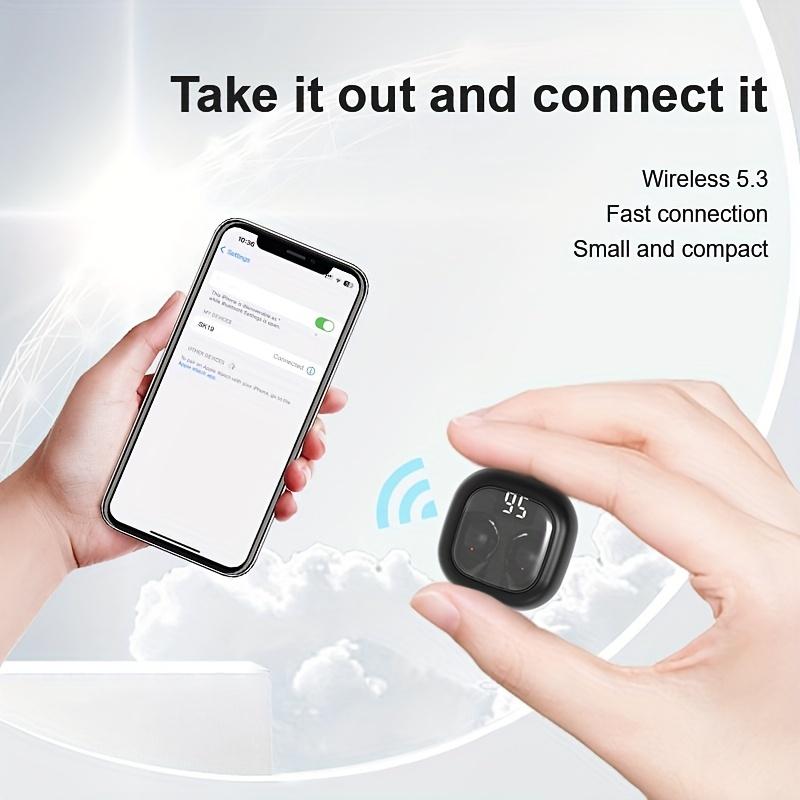 Ultra Small Sleep Wireless Earbuds, Invisible In Ear Mini Wireless Earphones High Sound Quality, Noise Reduction Binaural Call Headset, Touch Operation