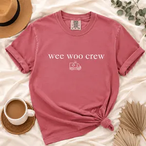 Wee Woo Crew Shirt, Funny Paramedic Tee, EMT Shirt for Women, EMS Worker Gift, Ambulance Driver Shirt, First Responder Tee, Emergency Medical Technician Shirt, EMS Appreciation Gift, Medic Life Shirt, EMT Student Nurse Shirt, Healthcare Graphic Tee