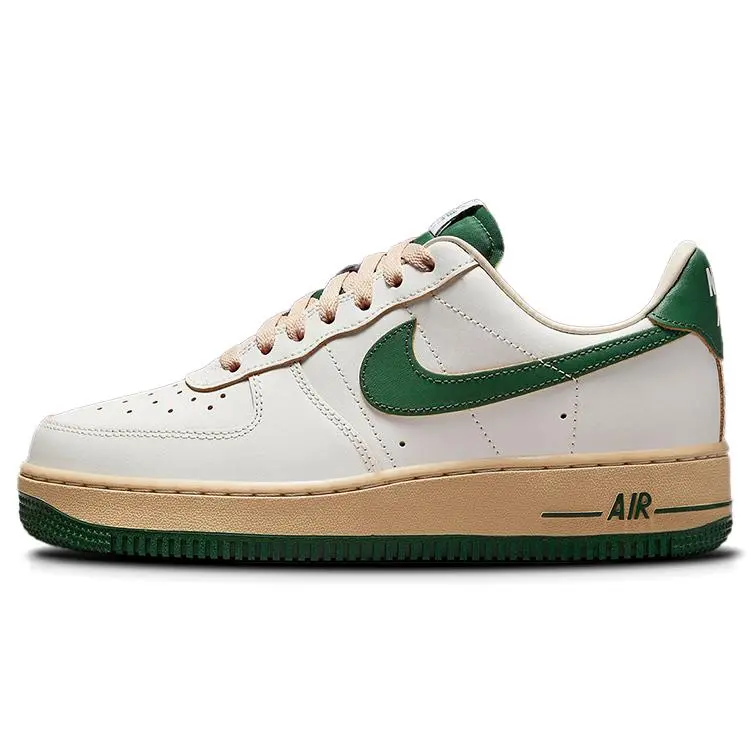 Nike Wmns Air Force 1 Low 'Gorge Green' Women's Sporty Low Top Casual Sneakers, Comfortable Sneaker Shoe for Daily Wear, Leather Upper, Narrow Fit, True Size, Cushioned Sole, Street Style