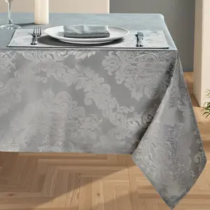 Floral Pattern Tablecloth, Rectangular Tablecloth, Table Decoration Supplies for Home Kitchen Dining Room Wedding Birthday Party