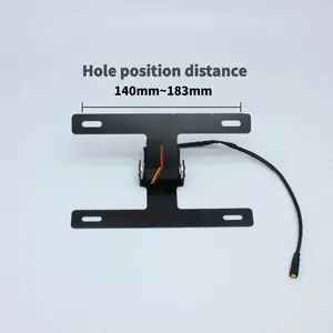 License Plate Premium Adjustable License Plate Button Switch Effortless Contro License Bracket Frame For kawasaki Ninja 1100SX