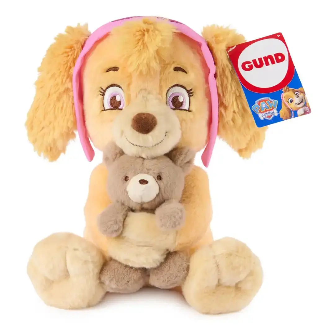 GUND Paw Patrol Skye with Kai 9.5in Unisex Stuffed Toy - Adorable Design Stuffed Toys, Cute Plush Charm, Cartoon Creature Plush, Floppy Ears, Kid-Friendly