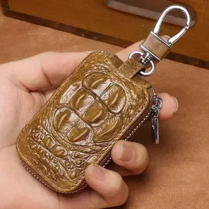 Men's Genuine Leather Car Remote Control Holder & Key - Fob with Waist Clip, Keychain for Keys, Daily Commute Accessory (Key Bag)