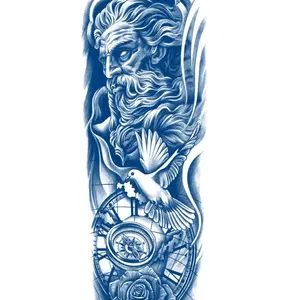 Semi-Permanent Temporary Tattoo -Full Leg fma