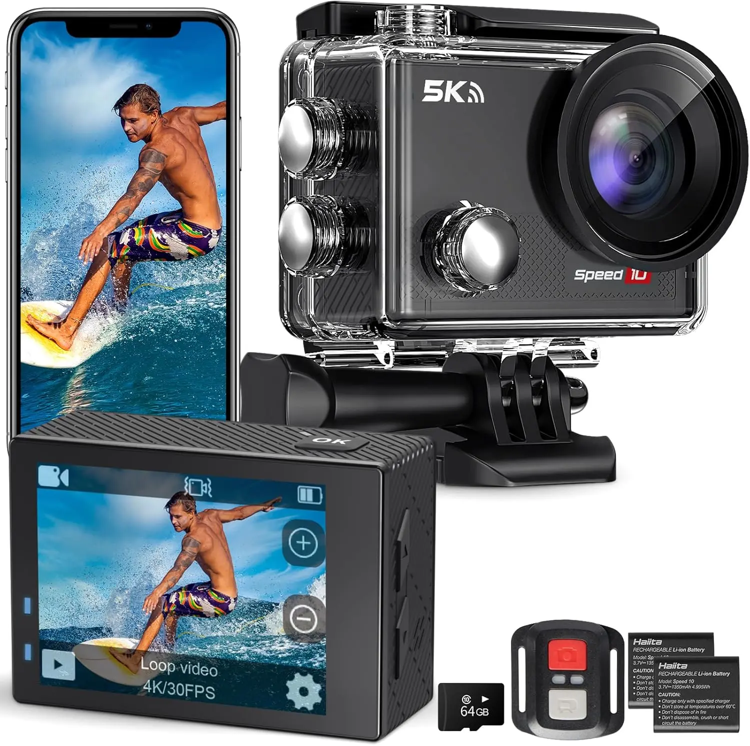Action Camera 5K 30FPS Waterproof Camera Action Camera 5K 30FPS Waterproof Camera