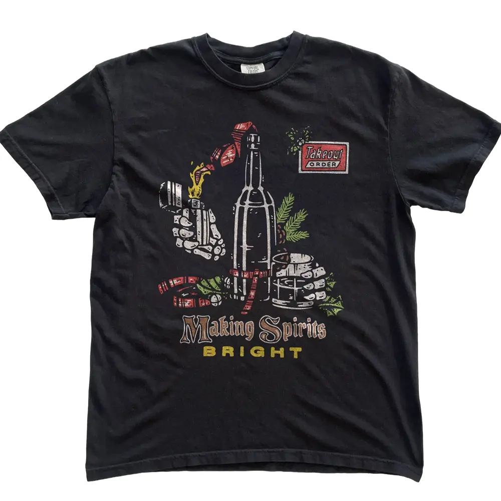 Making Spirits Bright Black Shirt, Gift for Women, Gift for Men