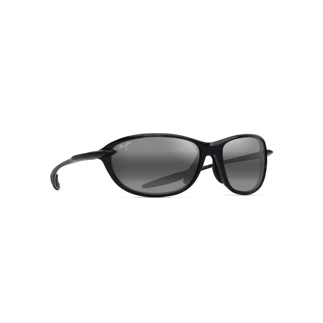 Maui Jim Ho'okipa Ultra R Sunglasses 339-02 Shiny Black Frame Neutral Grey Lenses
