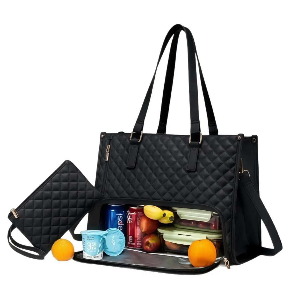 ALIKPOP versatile large Women's Quilted Insulated Tote Bag - 15.6 in Laptop Work Holder, Lunch Box Compartment,  Capacity Crossbody Shoulder Bag capacity shoulder bag