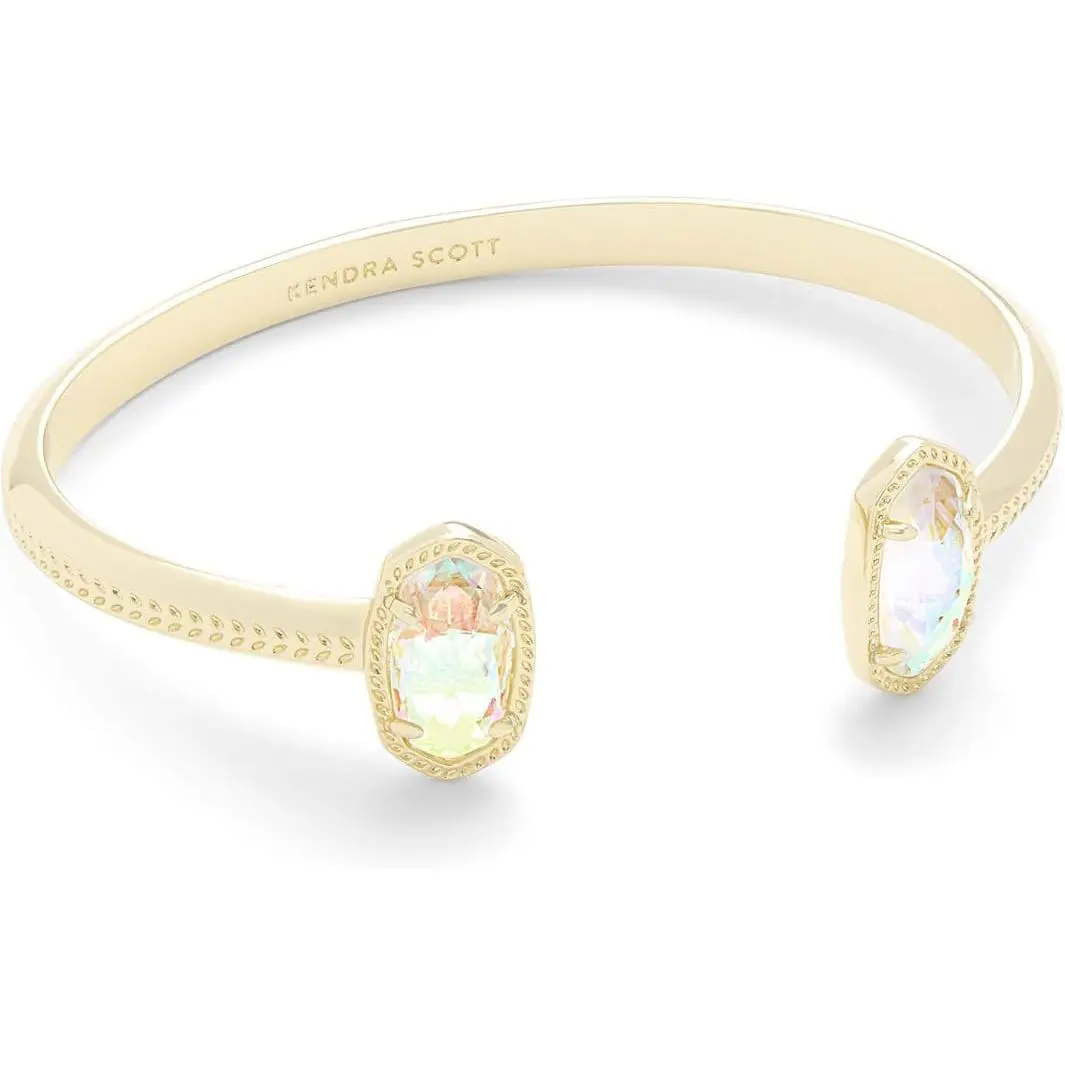 Kendra Scott Elton Gold Cuff Bracelet in Dichroic Glass 4217704031
