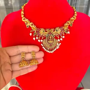 Brass Jewelry with earrings. New design ready to wear.