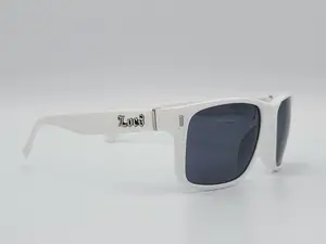 Locs All White Frame Sunglasses 8LOC91185