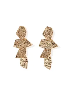 LINNY CO Electra Statement Earrings - Gold, Elegant Design, Lightweight, Versatile Style