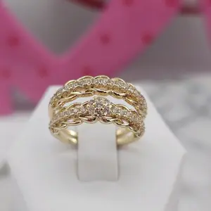 (R5) 14kgoldplated  engagement ring set.
