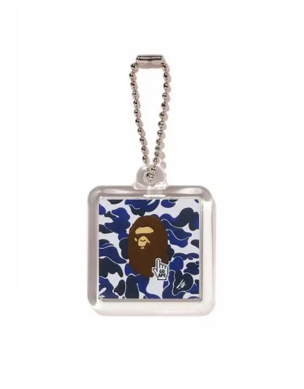 Bape Go Ape Pointer Keychain Navy
