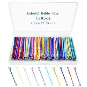 220PCS 2.76 Inch Silver Bobby Pins for Women, Large Bobby Pins with Box, Reusable Non Slip Hair Pins, Great for Thick Hair