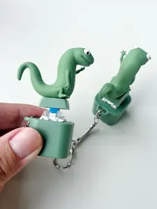 Lizard Sound Button Keychain, Realistic Lizard Keyring, Stress Relief Creative Sensory Toy, Valentine's Day Gift, Bohemian Style