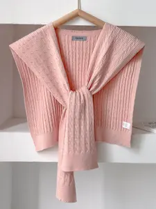 Women's Fashion Accessory, Multi-Purpose Design, Lightweight Comfortable Material, Suitable for All Seasons Outdoor Activities, Casual Soft Scarf, Knitted Scarf