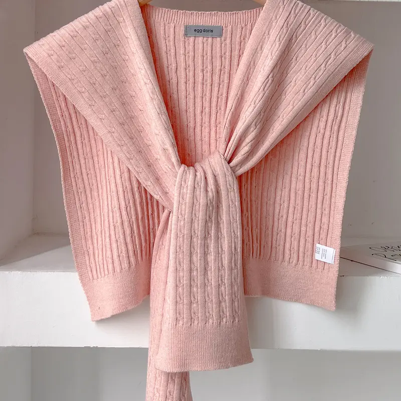 Women's Fashion Scarf, Multi-Purpose Design, Lightweight Comfortable Material, Suitable for All Seasons Outdoor Activities, Casual Soft Knitted Scarf, Knitted Shawl, Casual Fashionable Scarf