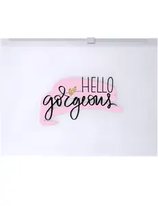 Hello Gorgeous Makeup Bag - Clear and Reusable