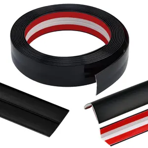 Black 22 Feet Flexible Inside & Outside Corner Trim Molding, Peel and Stick Molding Trim for Walls, Corner Trim molding, Wall Corner Protector