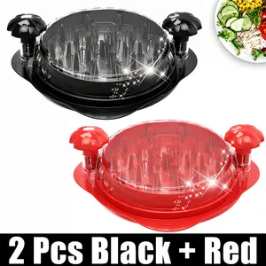 Red Manual Meat Shredder & Grinder, Versatile Pet Food Preparation Tool, 356°F High Temperature Resistant, Bisphenol‑A‑Free, Strong Anti‑Slip Grip, For Meat and Veggie Shredding
