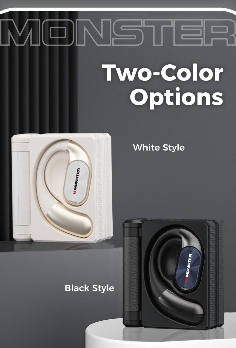 Monster Ear Buds - Headphones Bluetooth with Dual-Fold Design, Noise Isolation - 145H Playtime Wireless Earbuds Bluetooth 6.0, IPX5 Waterproof & Sweatproof Wireless Headphones, Headset Ideal Traveling Gadgets & Electronic Gifts for Men and Women