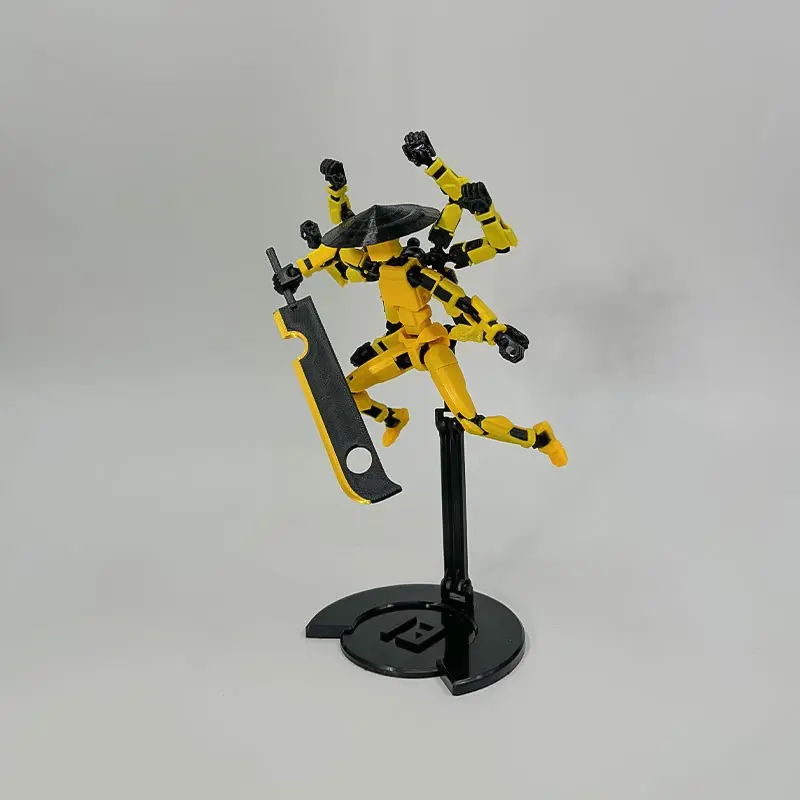 DIY Full Joint Action Figure, 3D Robot Model T13, Creative Assembly Desk Decor, Holiday Decoration, Perfect Gift for Birthday, Durable