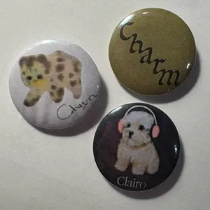 Handmade Clairo Charm 1.25 inches Pin Button Badge Set pinback buttons pins