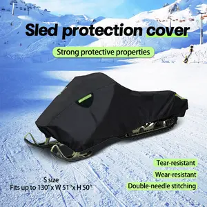 Snowmobile Cover Universal Waterproof Skiing Mobile Snowmobile Cover Storage Dust Proof 420D Heavy Duty Snowmobile Covers