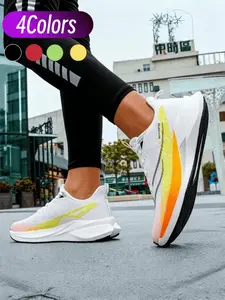 Unisex Carbon Plate Running Shoes in Multiple Colors, Breathable Mesh, Carbon Plate for Forward Thrust, for Racing & Daily Commute