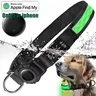 Rechargeable LED Airtag Pet Dog Tracker Collar, Led Safety Light, Smart Mini Tracker for Apple Find My iOS, USB PD Charging, Qr Code Dog Tag Holder