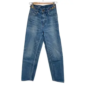 Pre-owned Celine Denim Small Leather Goods Margaret Pants