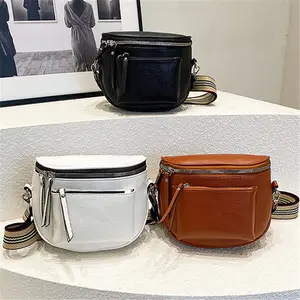 Saddle Crossbody Bags for Women, PU Leather Saddle Satchel Bag Fanny Pack Cross Body Purse
