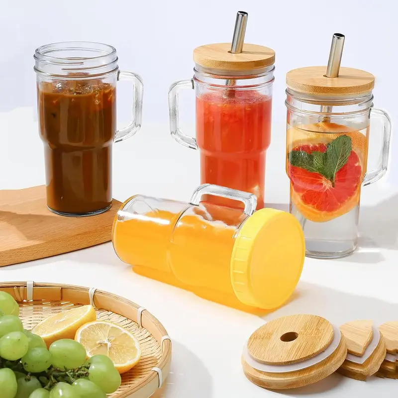 drinking jar with straw - TikTok Shop