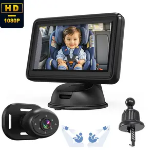 4.3 Inch Car Rear Seat Baby Monitor, Dc 5v USB Powered, 1080P HD Display, Easy Installation, Perfect for Moms on the Go