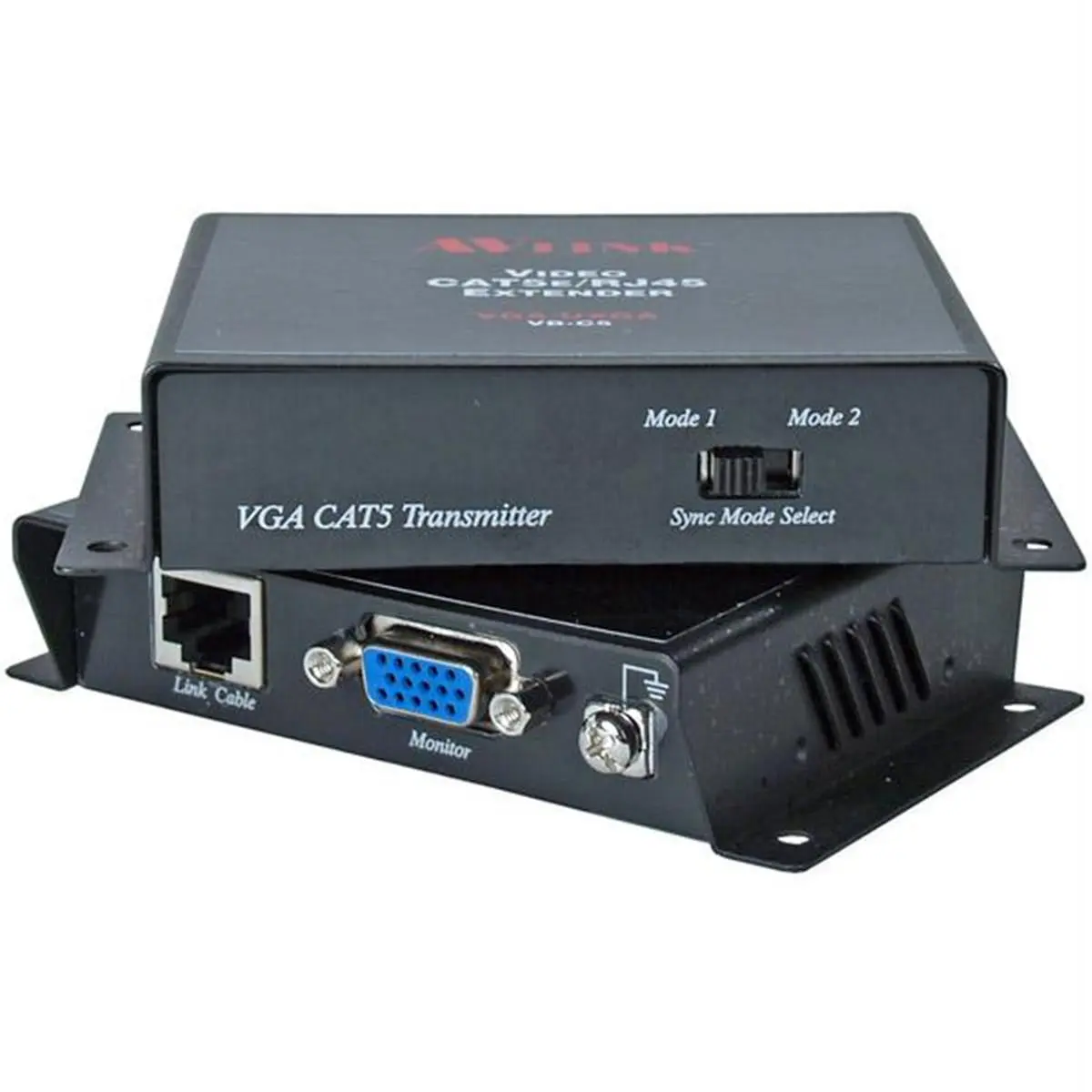 212 MAIN VGA-UXGA Over CAT5-RJ45 Extender Kit with RJ45 Ports, 100m Range, Sync Filter - Model VB-C5