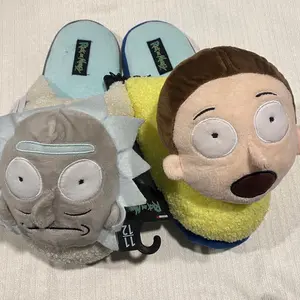 Rick and Morty cozy men’s slippers Indoors Winter Winter Footwear Flipflop Comfort Decor Walking Shoes Boy Comfy