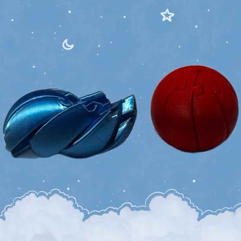2-Pack 3D Printed Articulated Dragon Spheres – Transforming Fidget Toy
