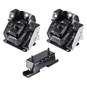 VEVOR Engine and Transmission Motor Mount Kit Replacement, Set of 3, Compatible with 2007-2013 Chevrolet Silverado 1500 5.3L V8, Replace OE# A5365, A5365, A2638, Secure Support