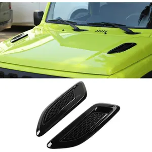 Hood Vents Scoop Bonnet Air Vents Cover Engine Hood Air Flow Intake Trim for Suzuki Jimny 2019-2026 Dodge Durango 2011+ Exterior Accessories Universal for RV, SUV, Truck, Black