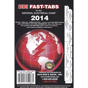 2014 National Electrical Code NEC Fast-Tabs For Softcover, Spiral, Loose-leaf and Handbook