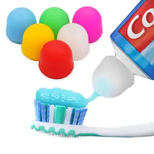 SqueezMe Self-Closing Toothpaste Caps for Bathroom Hygiene Kids & Adults No Mess or Waste Oral Cleansing HYGIENIC Design US Patent USD889961S