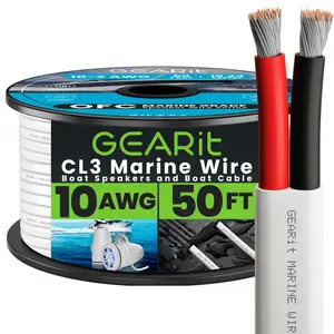 10/2 AWG 50ft OFC Marine Speaker Cable - Tinned Copper Wire
