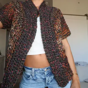 Handmade Crochet Chunky  Jacket