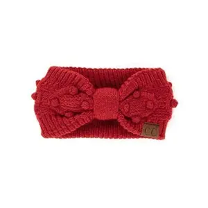 Boutique C.C Cable Knit Knot Fire Headband Beanie - Cozy Western Winter Wear
