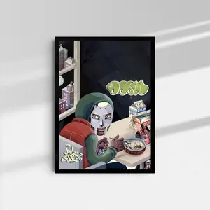 Food Album Poster - MF Doom Wall Art - Album Cover Poster - Rapper Wall Art - Hip Hop Music Print