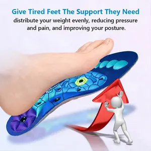 S-Insoles for All Day - Shock Absorbing Insoles for Men & Women, Plantar Fasciitis High Arch Support, 220+ lbs Capacity - Footwear Designer Parent Bedroom Shoe Comfort summervibes
