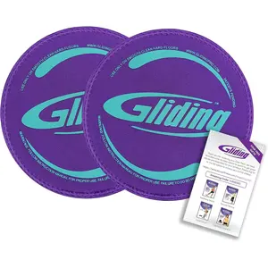 Gliding Discs for Working Out - Exercise Sliders for Carpet & Hardwood Floors 1 Pair, Authentic Workout Sliders Disc for Full Body Resistance Workout, Includes 4 Streaming Video Workouts