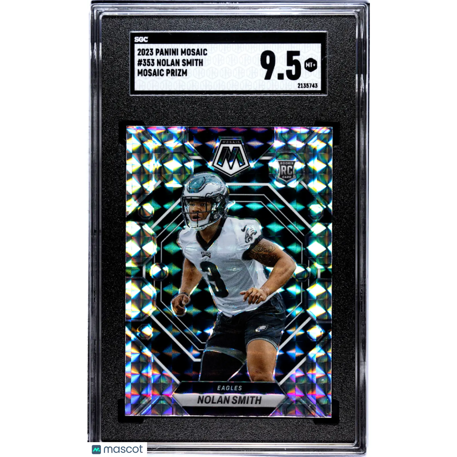 2023 Panini Mosaic Nolan Smith #353 Prizm SGC 9.5