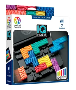 IQ Flow – Travel Logic Sliding Puzzle Game - 120 Challenges for Ages 7 - Adult